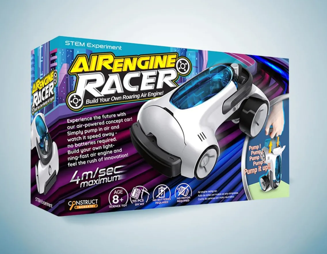 Construction|Educational-The Source Air Engine Racer- Build Kit 113 Pieces