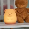 Sensory|Baby Girls-Nattou Brown Bear Nightlight - Silicone