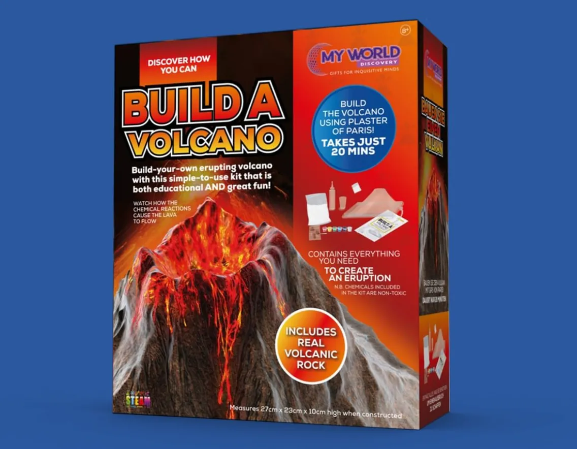 Construction|Creativity-Funtime Gifts Build a Volcano - Experiment Kit