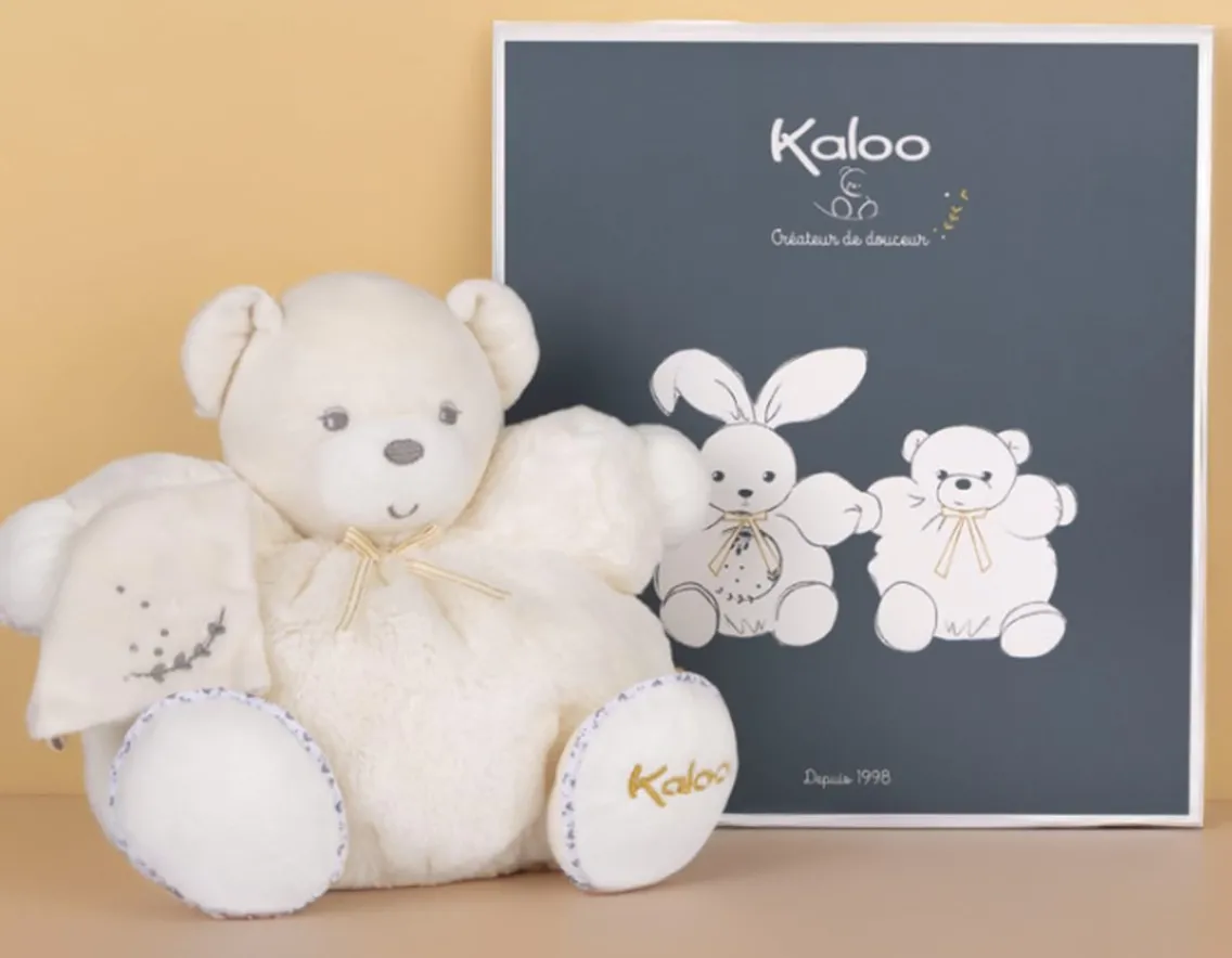 Exclusive To Wicked Uncle|Sensory-Kaloo Cream Bear - from France
