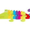 Educational|Puzzles-Orange Tree Toys Crocodile - Wooden Number Puzzle