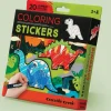 Creativity|Dinosaurs-Crocodile Creek Dino Colouring Stickers - Set of 20 with 5 Crayons