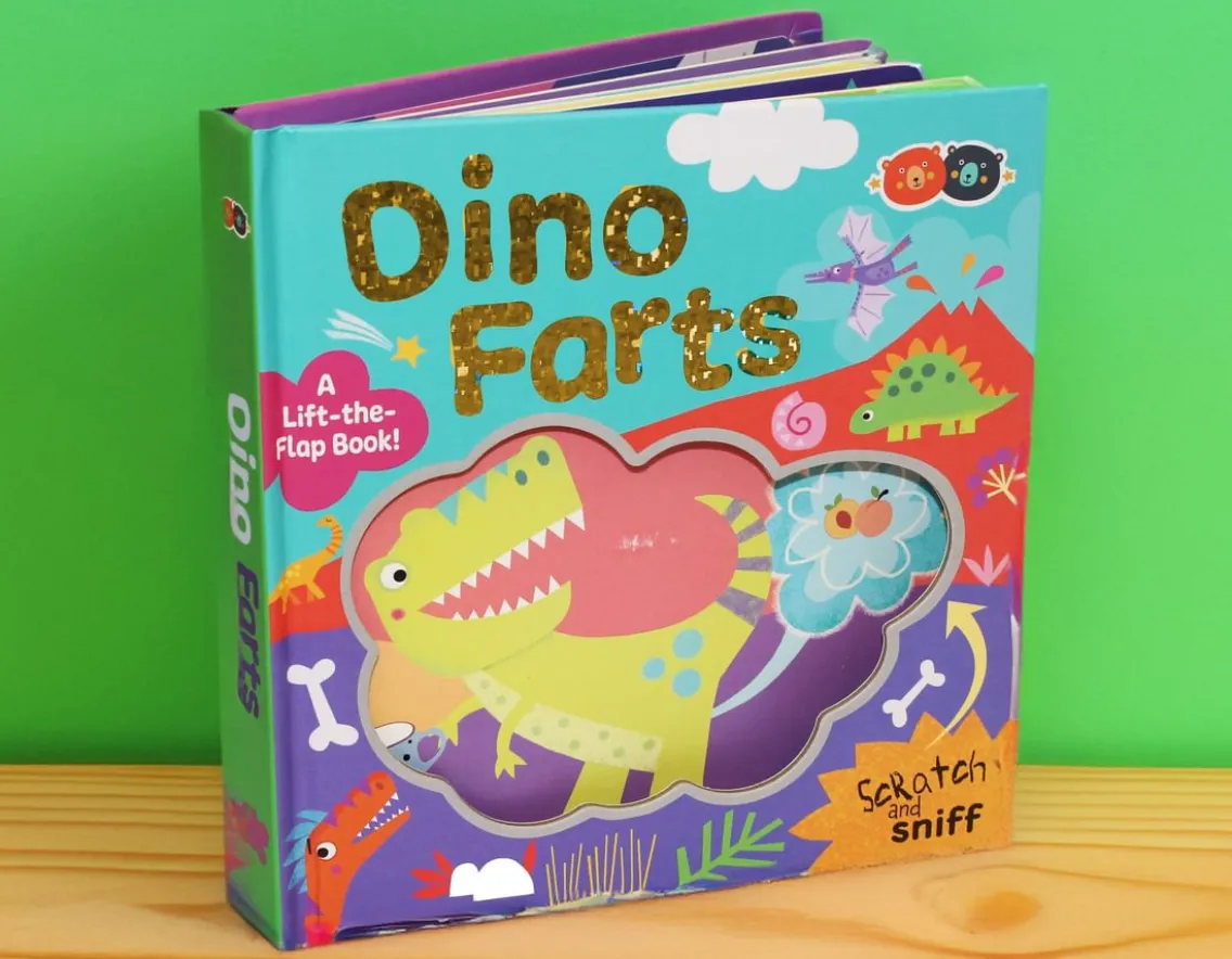 Books|Dinosaurs-Buddy & Barney Dino Farts - Scratch and Sniff Book!
