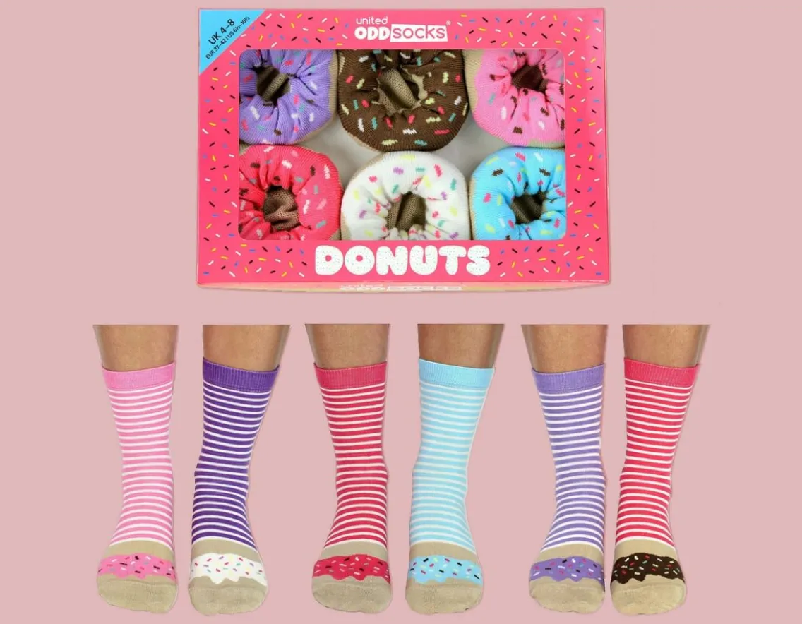 Fashion & Style|Wicked Fun-United Odd Socks Donuts - Six Odd Socks