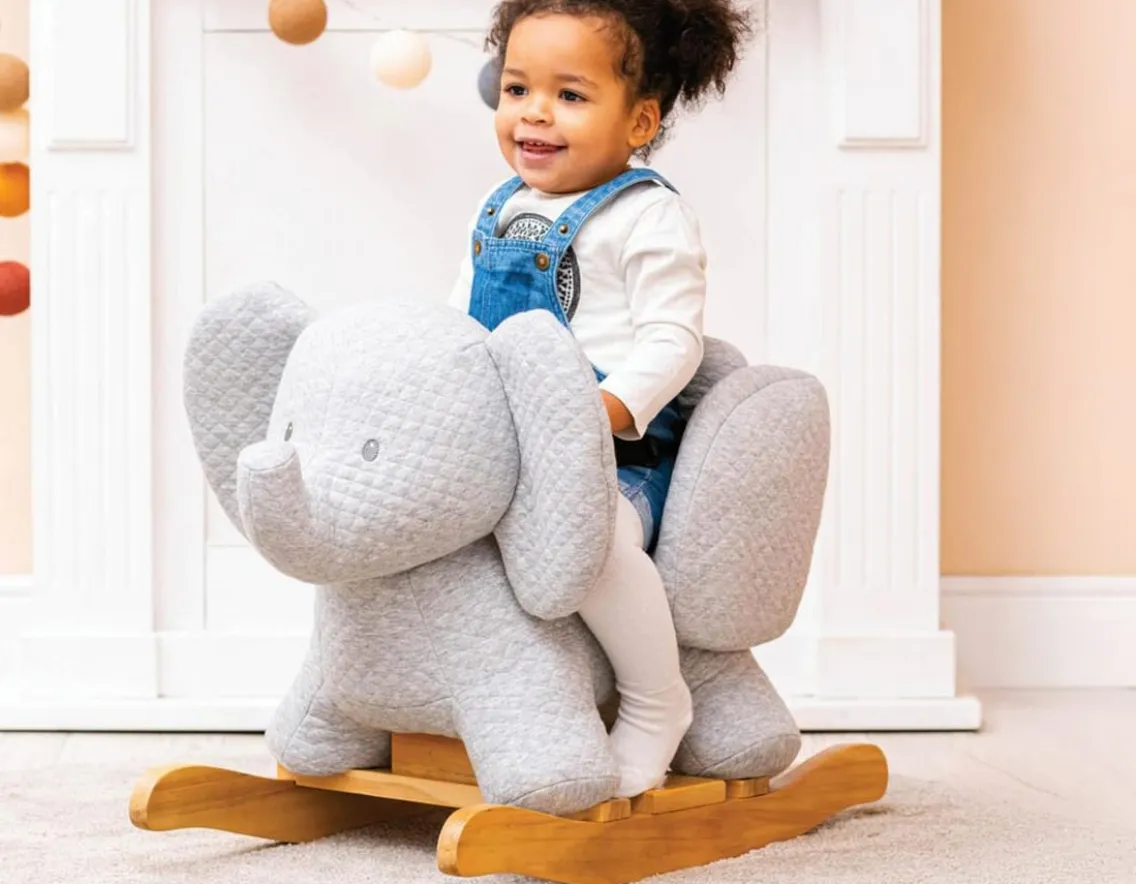 Wicked Fun|Wooden Toys-Nattou Elephant Rocker - from Belgium