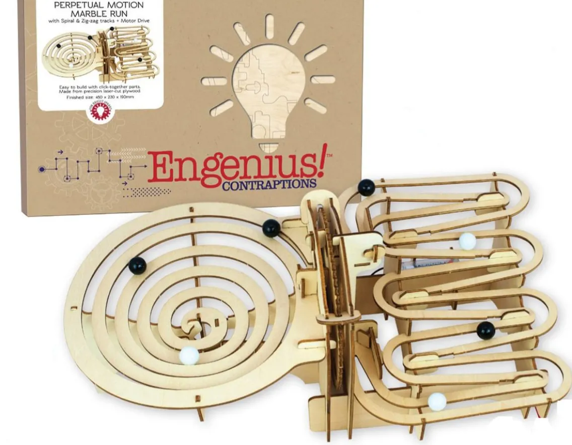 Construction|Educational-Cheatwell Games Engenius Contraptions - Perpetual Marble Run