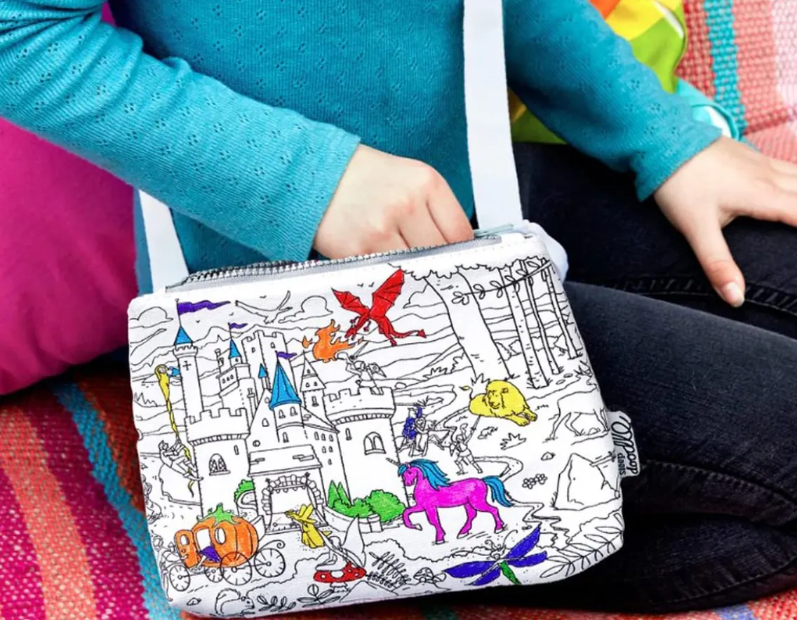 Creativity|Fashion & Style-Eat Sleep Doodle Fairytales Crossbody Bag - Doodle Your Own!