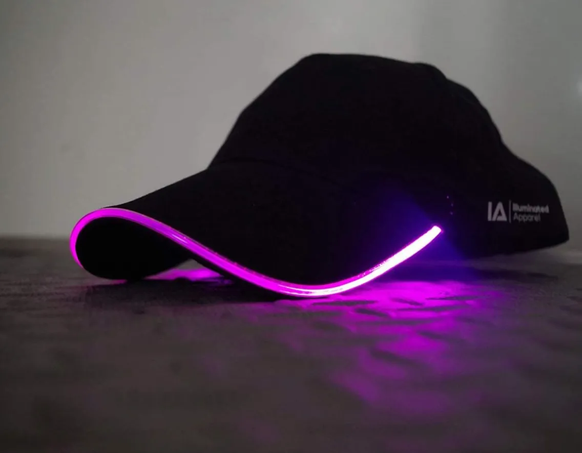Fashion & Style|Magic, Spooky & Spells-Illuminated Apparel Flashing LED Baseball Cap - Electric Pink