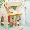 Wooden Toys|Age 5-Classic World Flower Cottage - Lovely Doll House