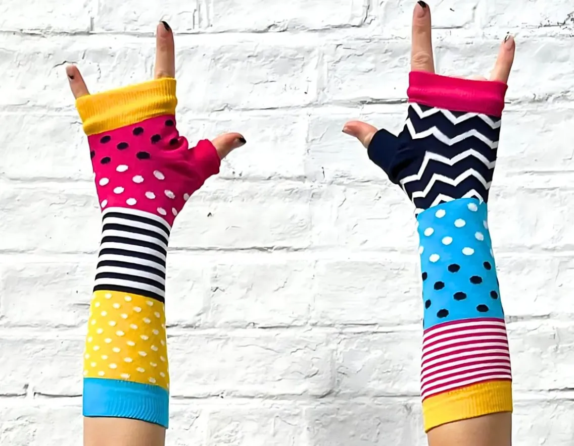 Fashion & Style|Wicked Fun-United Odd Socks Funky Arm Warmers - Cosy!