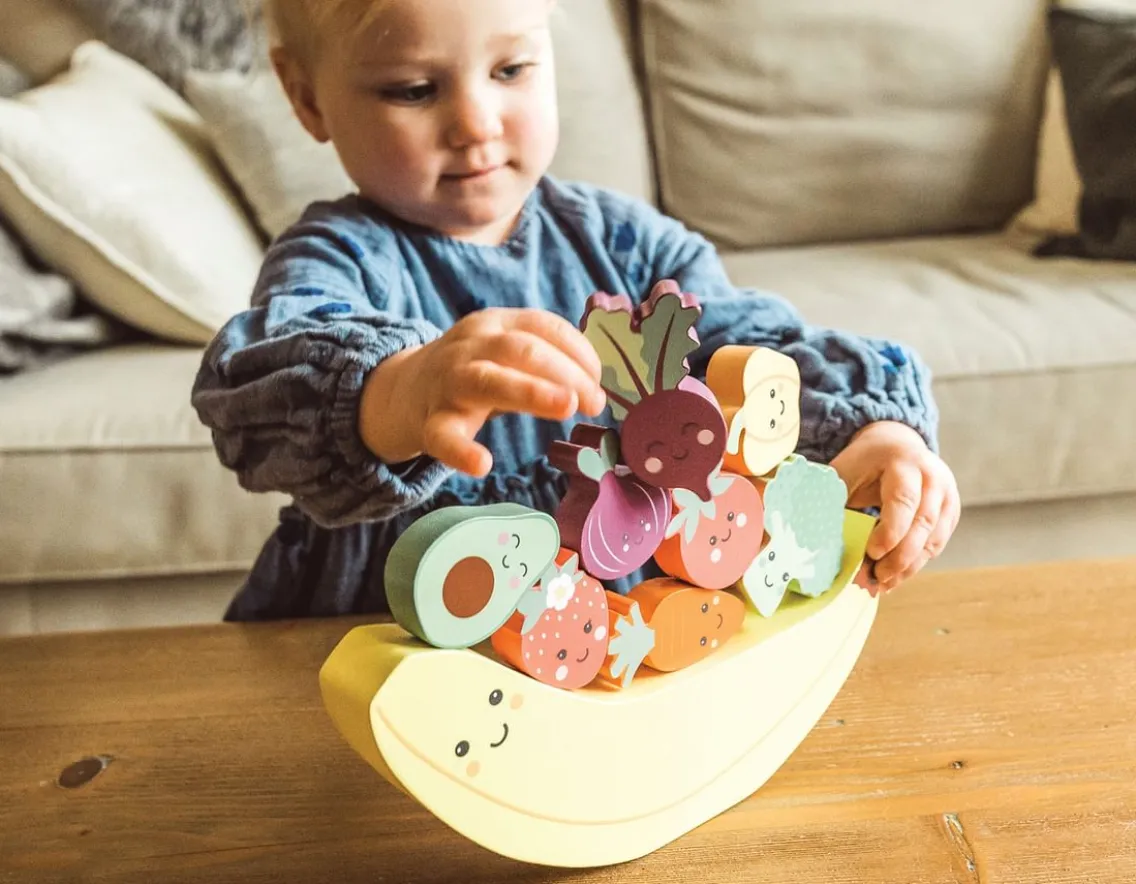 Games|Wooden Toys-Orange Tree Toys Happy Veggies Balancing Game