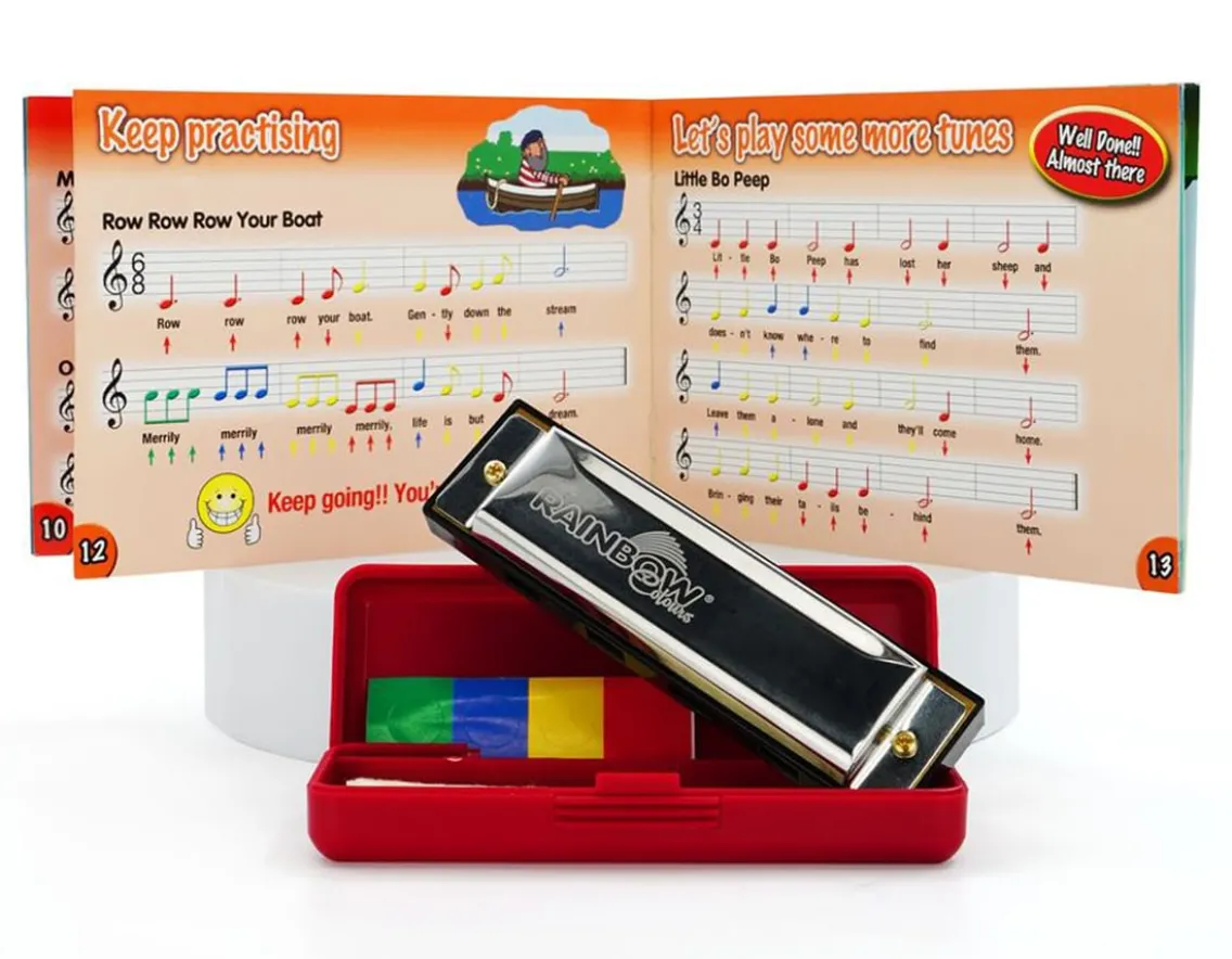 Creativity|Educational-Rainbow Harmonica Set - Learning Music made Easy!