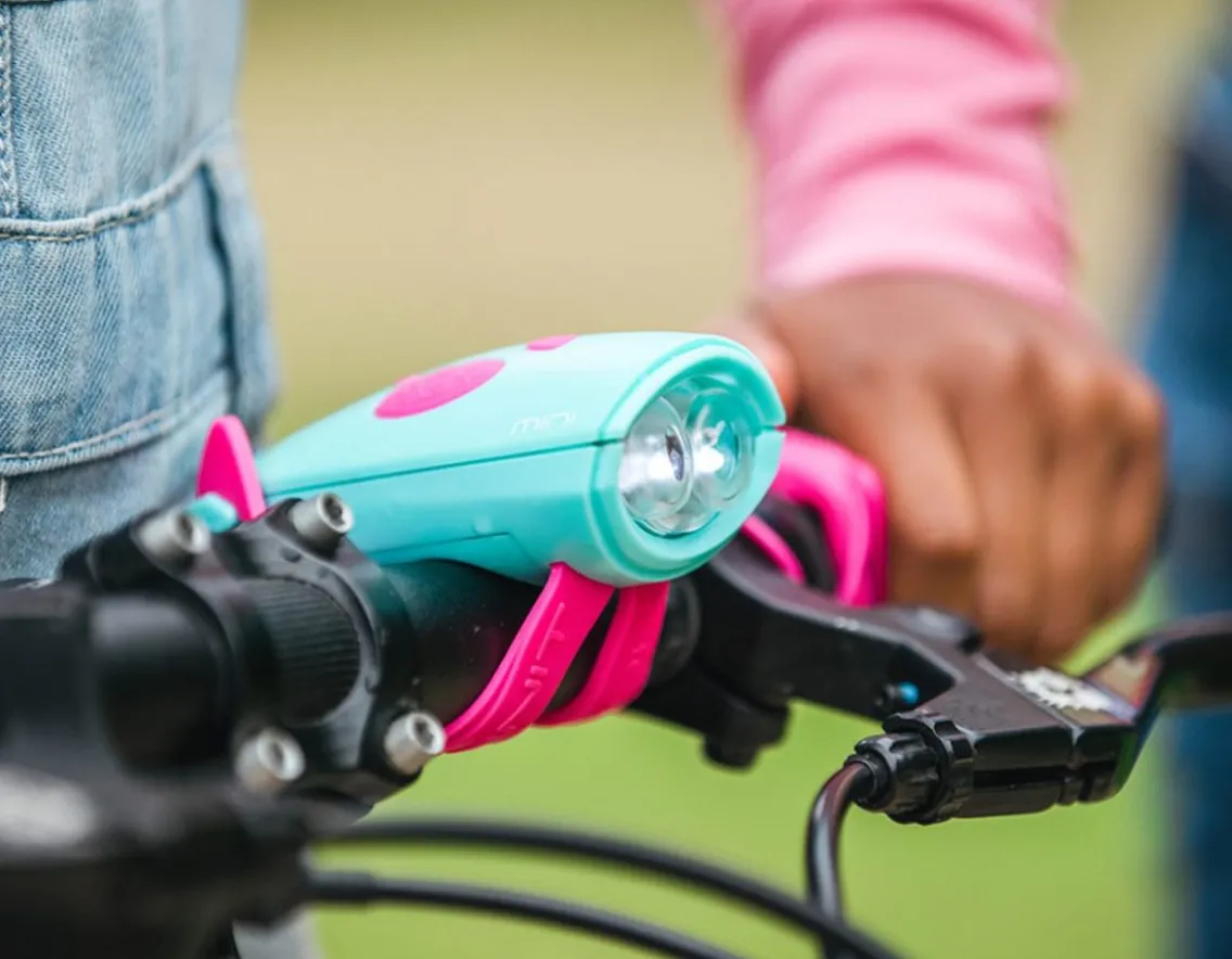 Adventurer|Outdoorsy-Mini Hornit HORNIT, Turquoise & Pink - For Bikes & Scooters to Sound