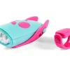Adventurer|Outdoorsy-Mini Hornit HORNIT, Turquoise & Pink - For Bikes & Scooters to Sound