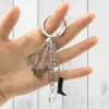 Adventurer|Outdoorsy-Troika Horse Keyring - Chrome Plated Metal