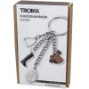 Adventurer|Outdoorsy-Troika Horse Keyring - Chrome Plated Metal