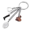 Adventurer|Outdoorsy-Troika Horse Keyring - Chrome Plated Metal