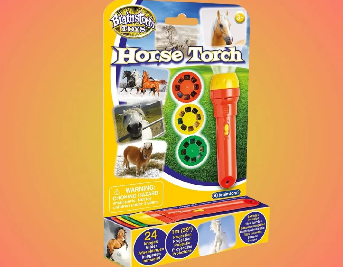 Wicked Fun|Age 4-Brainstorm Toys Horse Torch and Projector