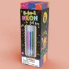 Creativity|Age 8-Wonderbox 8-in-1 Neon Gel Pen - Retractable Colours