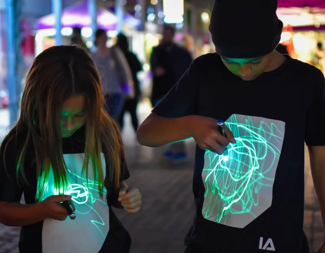 Fashion & Style|Wicked Fun-Illuminated Apparal Interactive Glow T-Shirt - Age 12-14