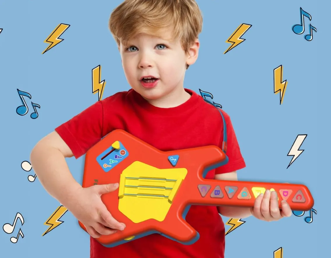 Educational|Sensory-FAO Schwarz Interactive Guitar - For Little Rock Stars
