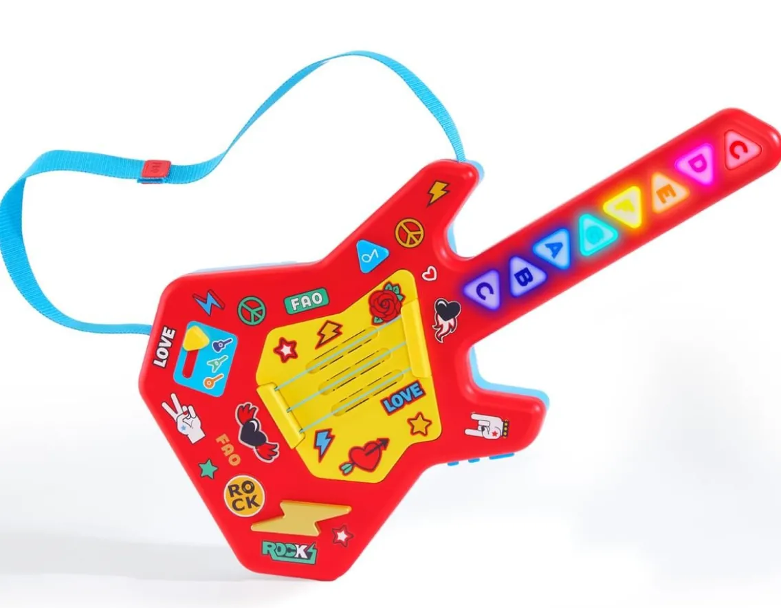 Educational|Sensory-FAO Schwarz Interactive Guitar - For Little Rock Stars
