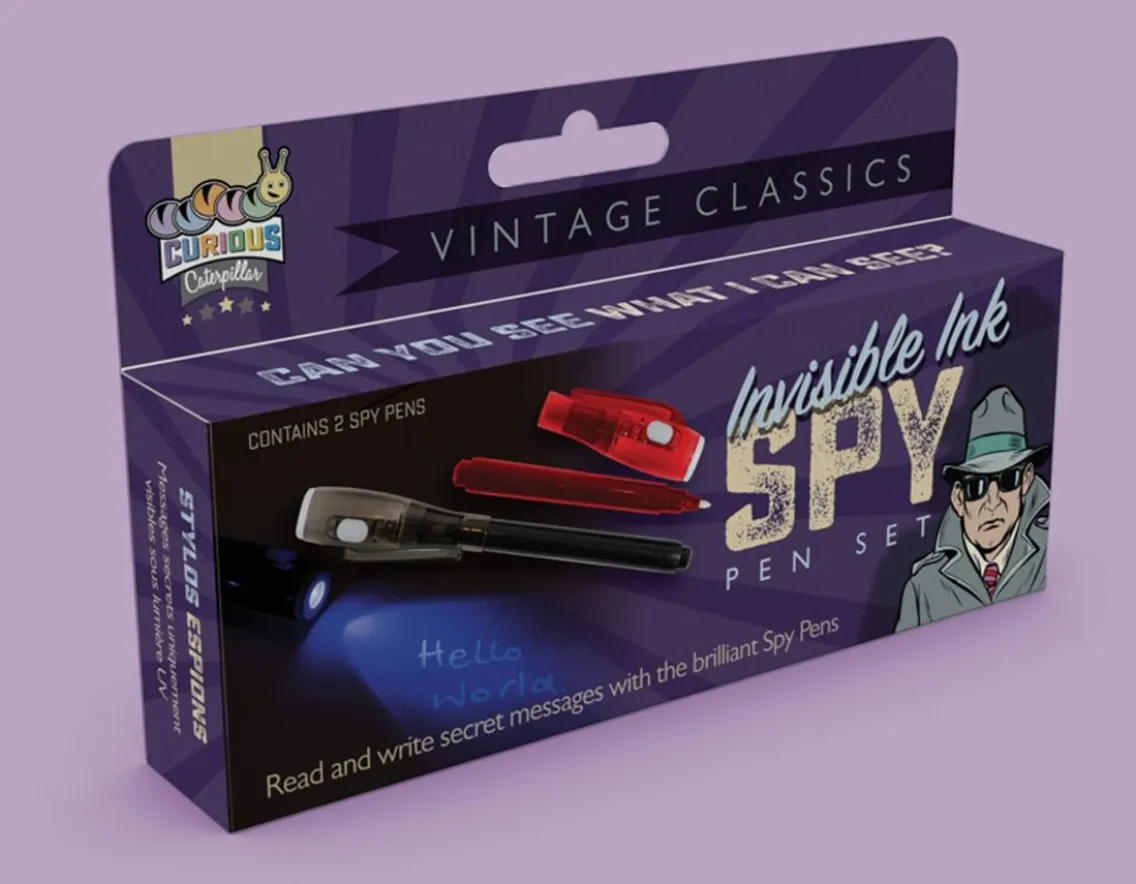 Creativity-Funtime Gifts Invisible Ink Spy Pen Set