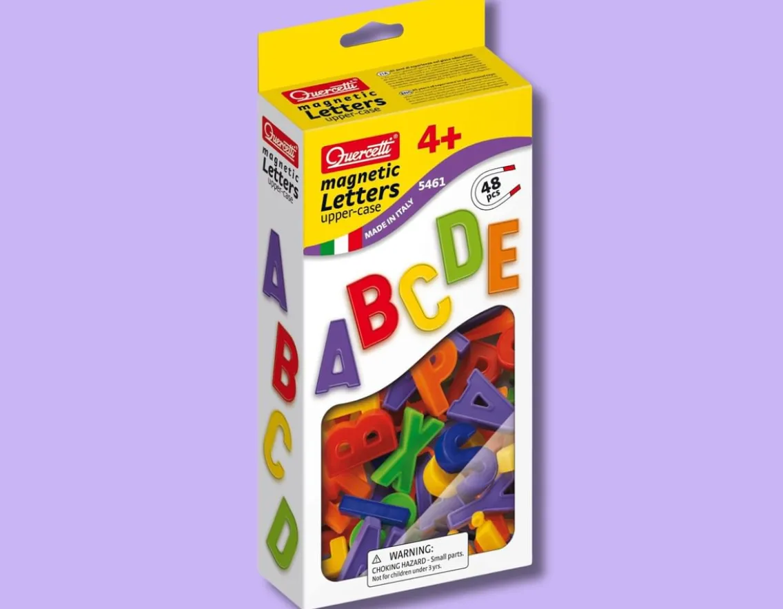 Educational|Age 4-Quercetti Magnetic Capital Letters - Stick & Spell