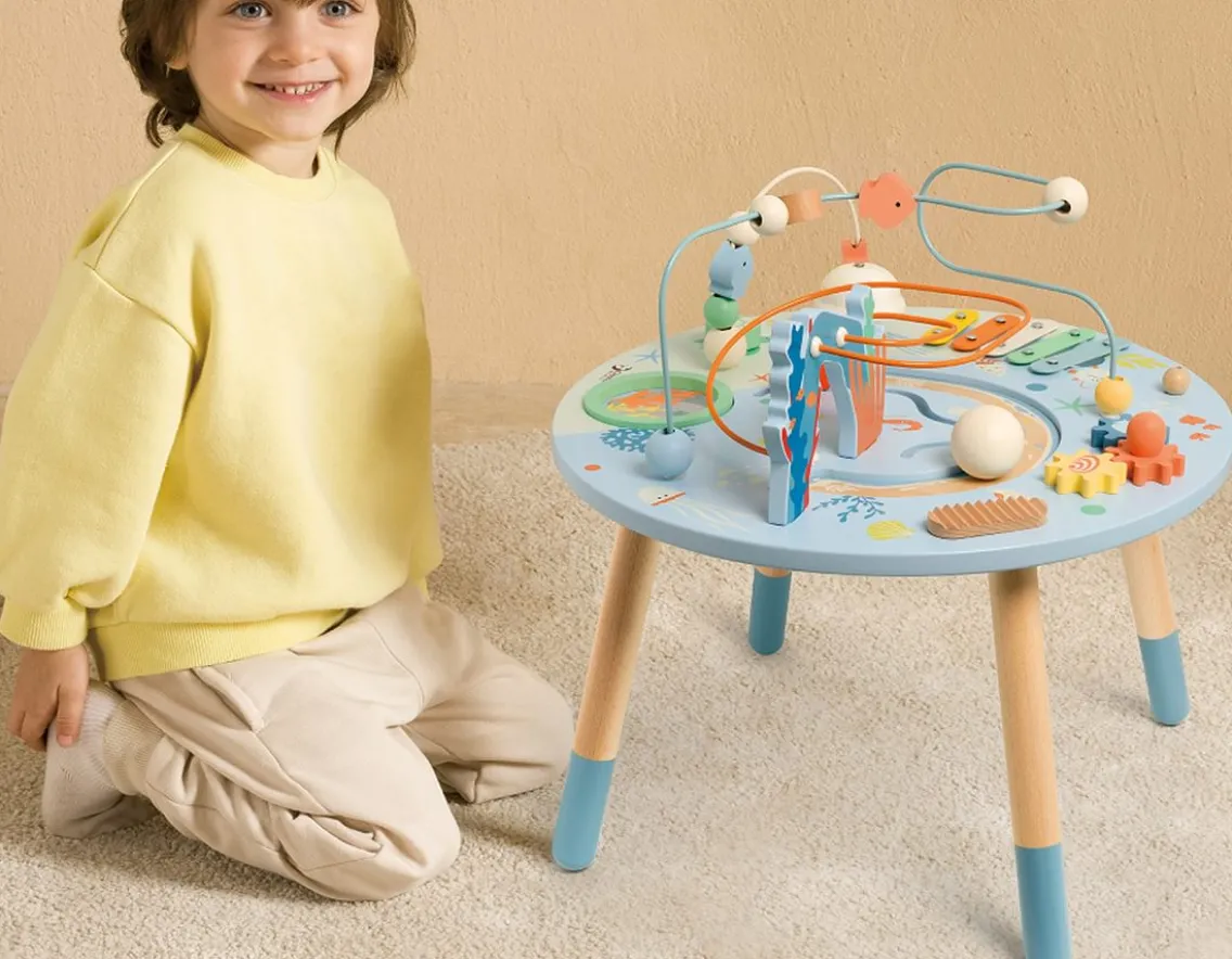 Wooden Toys|Age 2-Classic World Multi-Activity Table - Under the Sea