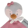 Sensory|Baby Girls-Nattou Penguin Doudou - Pink Soother