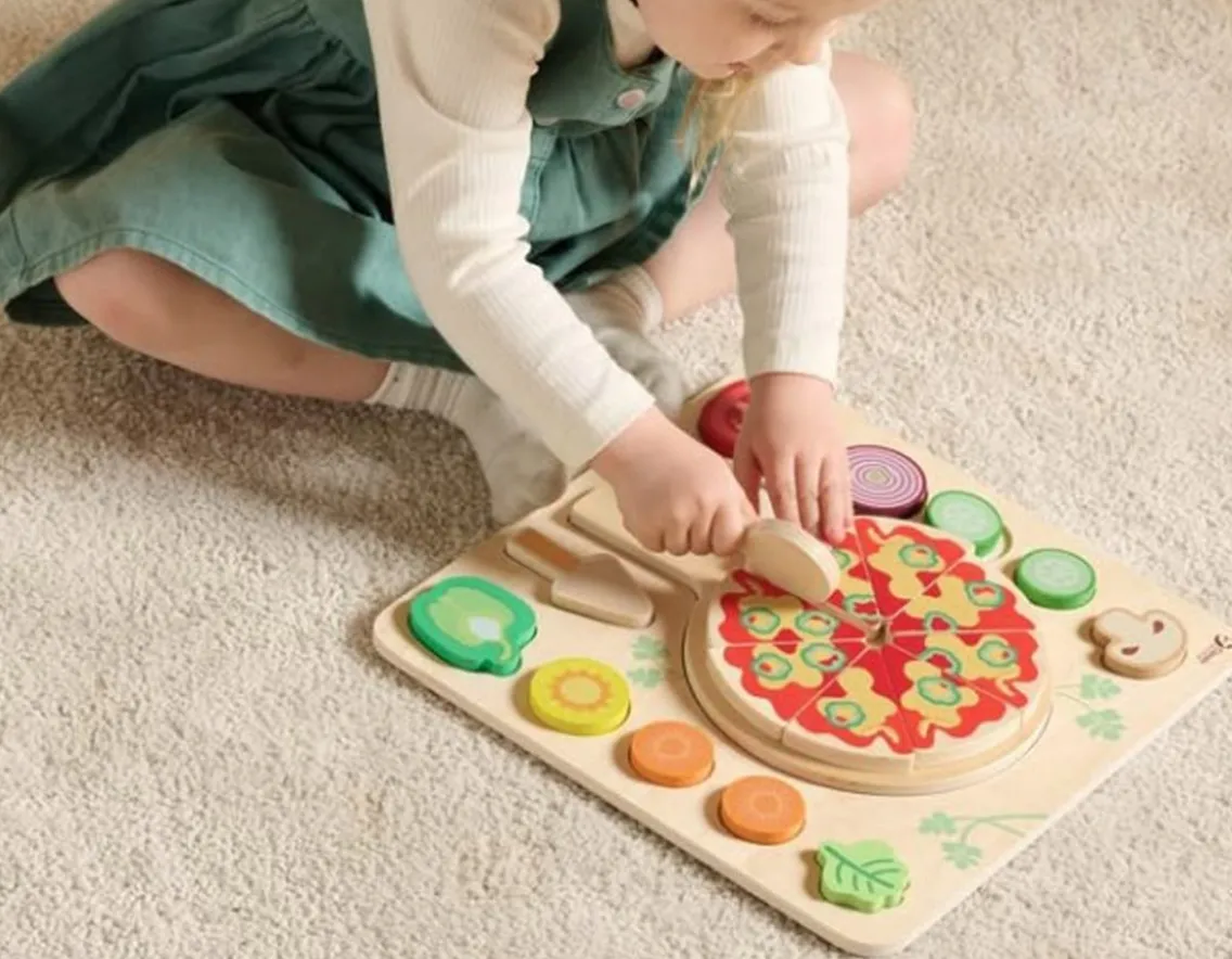 Puzzles|Wooden Toys-Classic World Pizza Puzzle - Imaginative Play