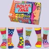 Fashion & Style|Wicked Fun-United Odd Socks Polka Face - Six Dotty Odd Socks!