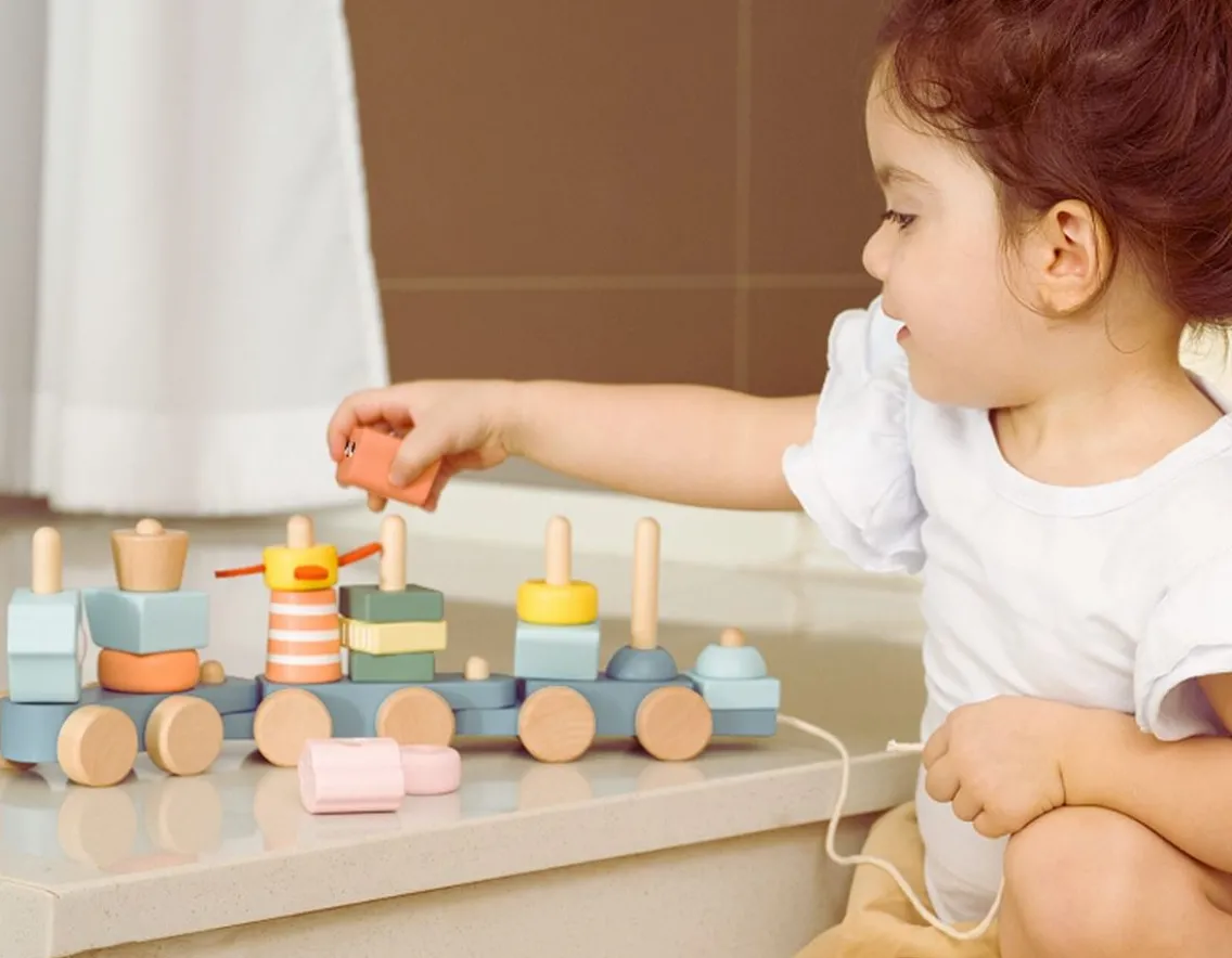 Wooden Toys|Age 2-Classic World Pull Along Ocean - 28 Wooden Pieces