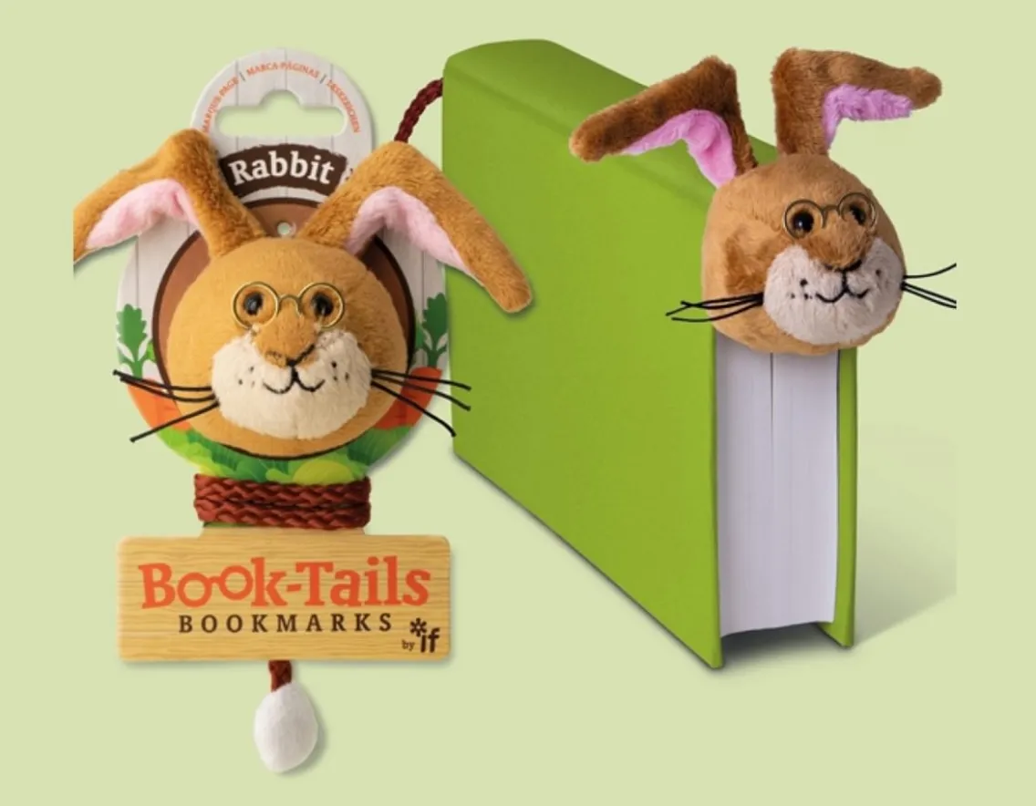 Books|Sensory-If plc Rabbit Book-Tails - Cute Bookmark
