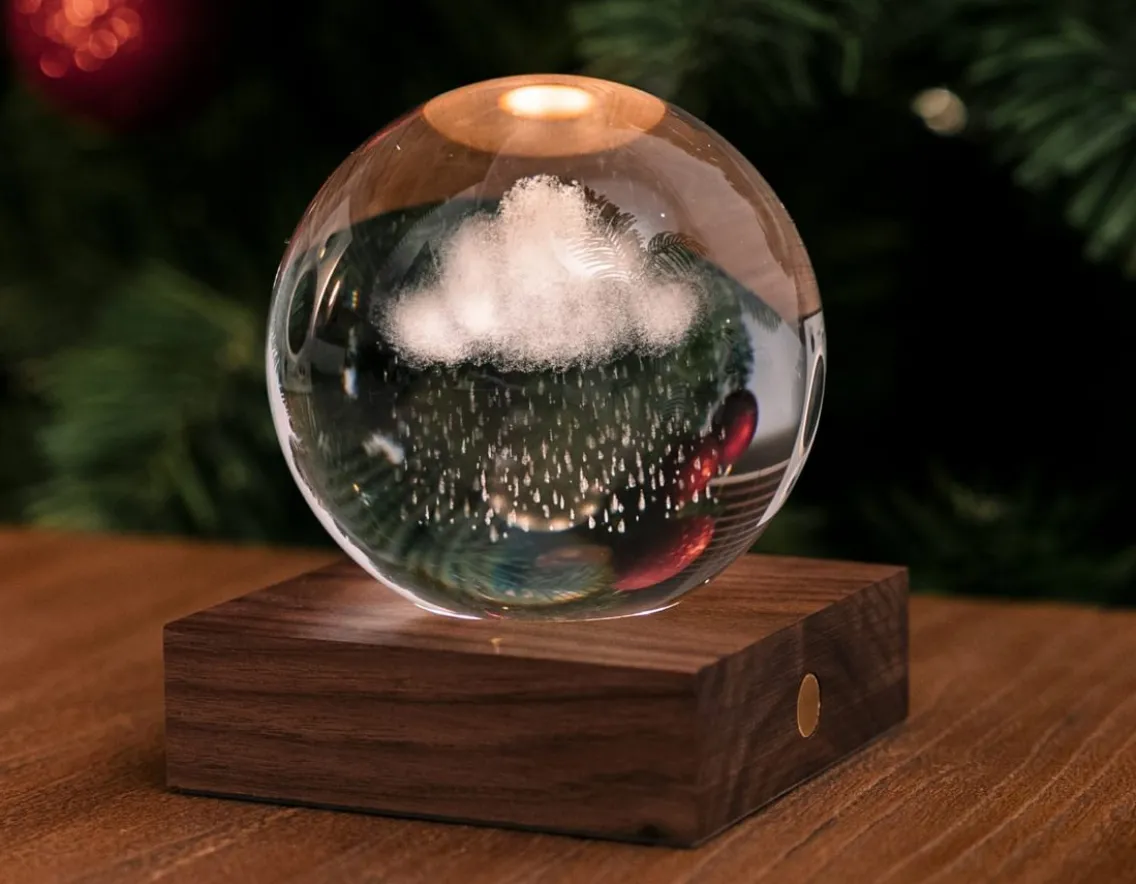 Fashion & Style|Sensory-Gingko Rain Cloud Crystal Light - 3D Effect