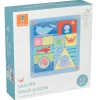 Puzzles|Wooden Toys-Orange Tree Toys Sea Life Block Puzzle - 14 Wooden Pieces