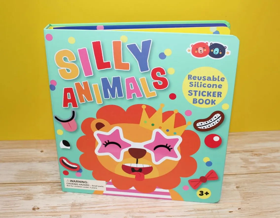 Books|Age 3-Buddy & Barney Silly Animals - Silicone Sticker Book