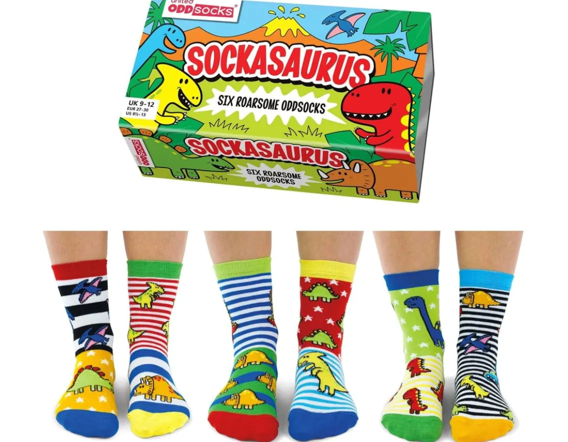 Dinosaurs|Fashion & Style-United Odd Socks Sockasaurus Odd Socks - Mix & Match