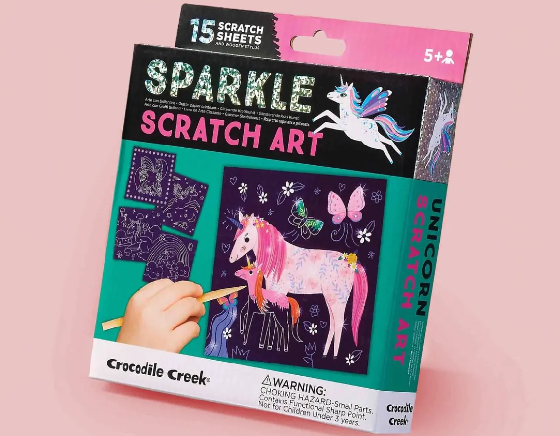 Creativity|Unicorn-Crocodile Creek Sparkle Scratch Art - Unicorns