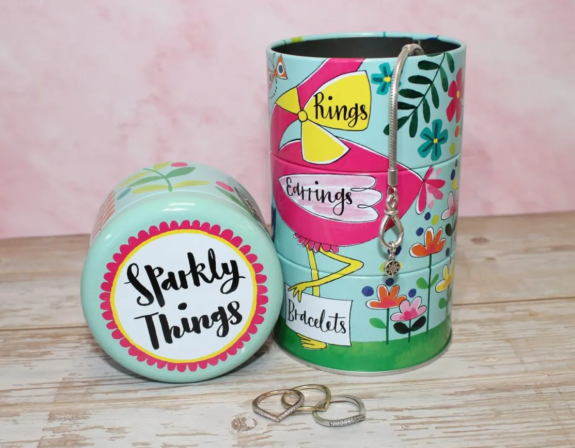 Fashion & Style|Age 14-Rachel Ellen Designs Sparkly Things - Set of 4 Stacking Tins