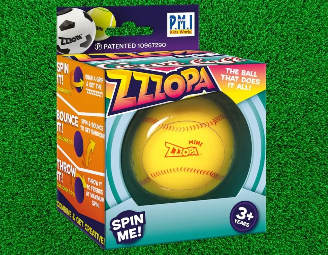 Adventurer|Exclusive To Wicked Uncle-PMI Spinning Zzzopa Ball - Bounce it, Spin It, Fidget!