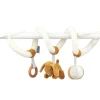 Sensory|Baby Girls-Nattou Spiral Rattle - Caramel Puppy