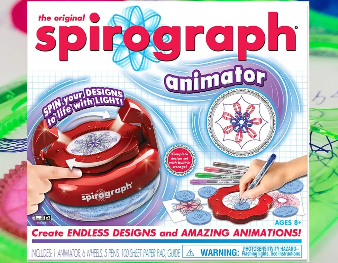 Creativity|Exclusive To Wicked Uncle-Play Monster Spirograph Animator - With light effects!