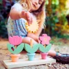Wicked Fun|Wooden Toys-Orange Tree Toys Stacking Flower Pots - FSC Wood