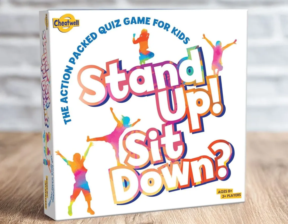 Exclusive To Wicked Uncle|Games-Cheatwell Games Stand Up! Sit Down? - Active Quiz Game