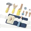 Adventurer|Wooden Toys-Classic World Tool Belt Set - 10 Wooden Pieces