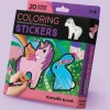 Creativity|Unicorn-Crocodile Creek Unicorn Colouring Stickers - Set of 20 with 5 Crayons
