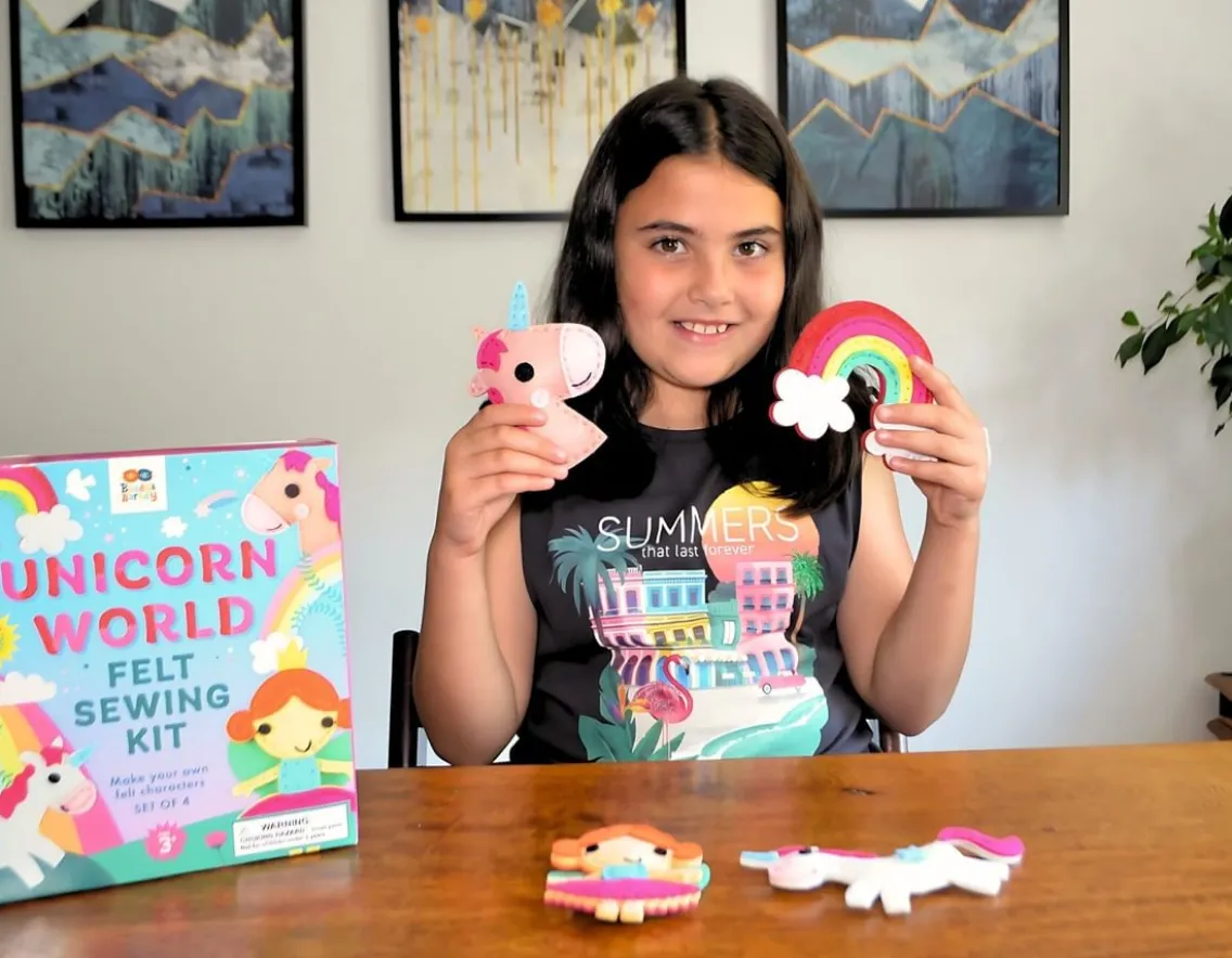 Creativity|Unicorn-Buddy & Barney Unicorn Felt Sewing Kit - For Beginners!