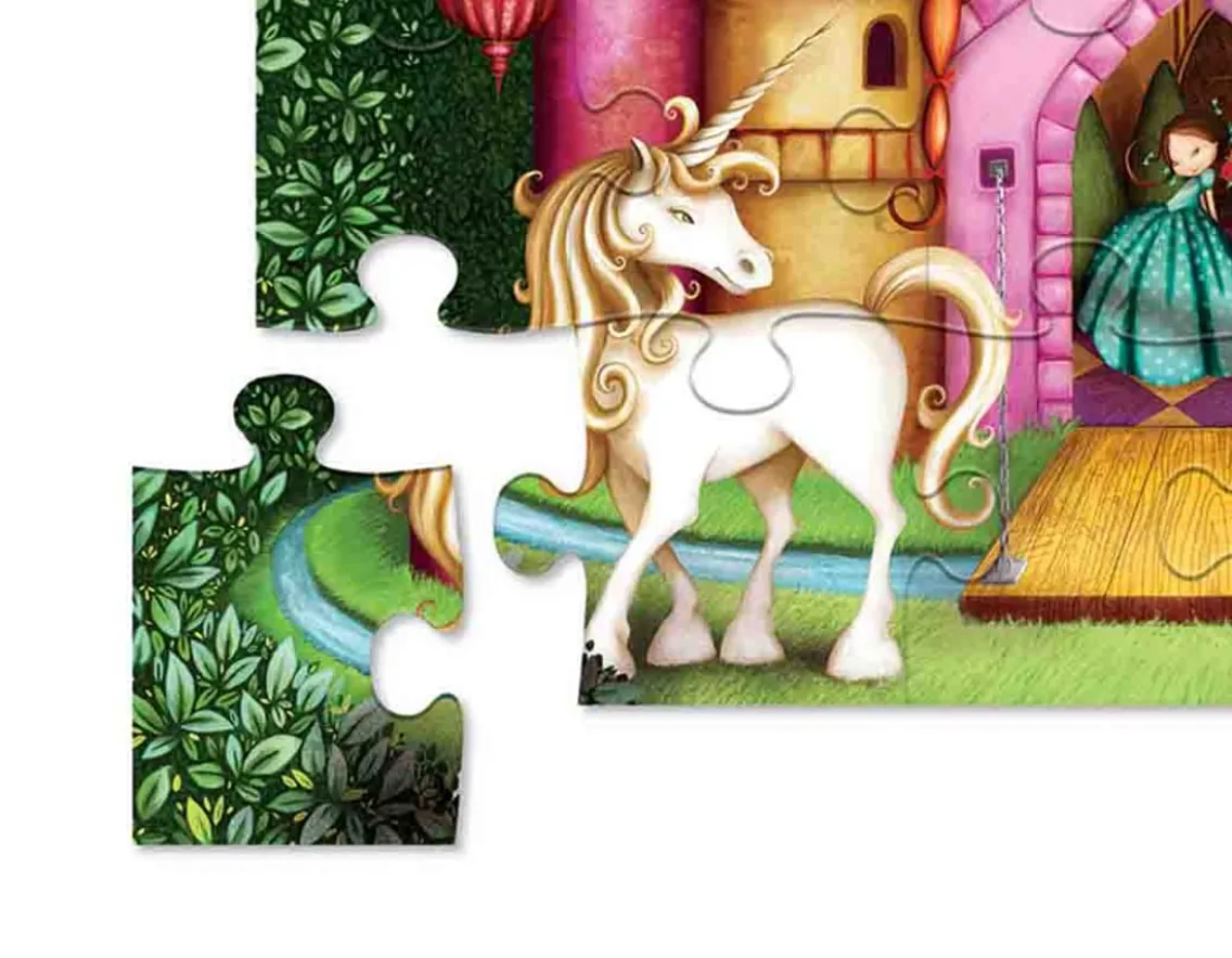 Puzzles|Unicorn-Crocodile Creek Unicorn Floor Puzzle -