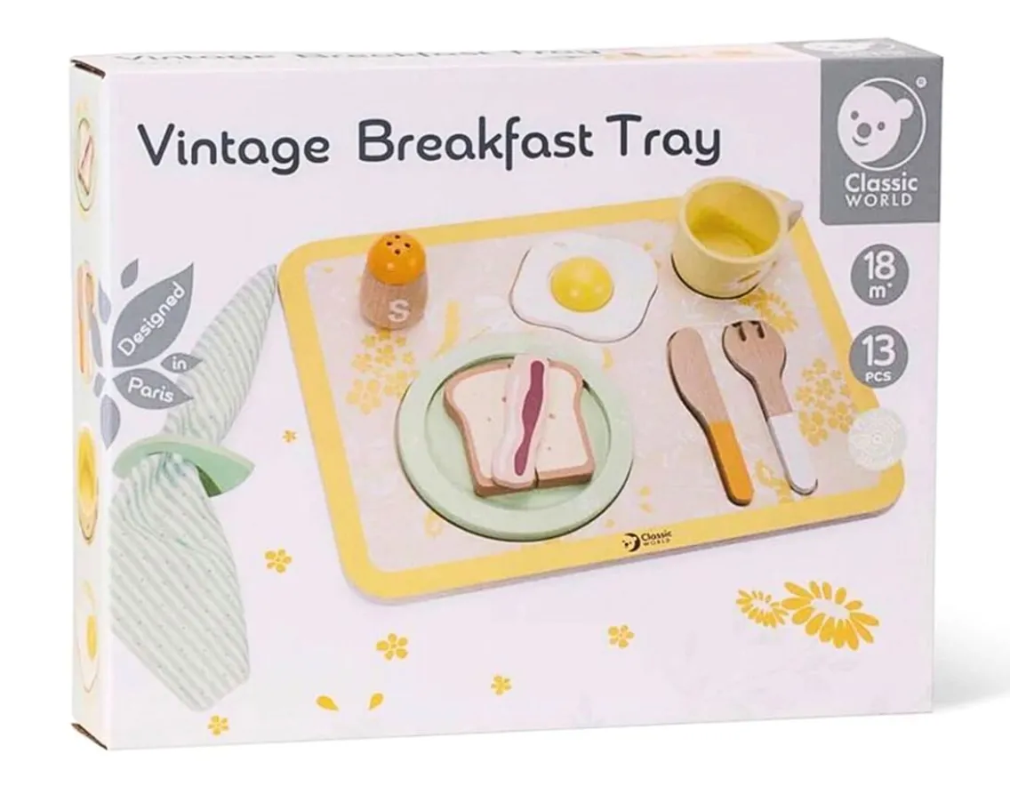 Wooden Toys|Age 2-Classic World Vintage Breakfast Tray - Good Morning!